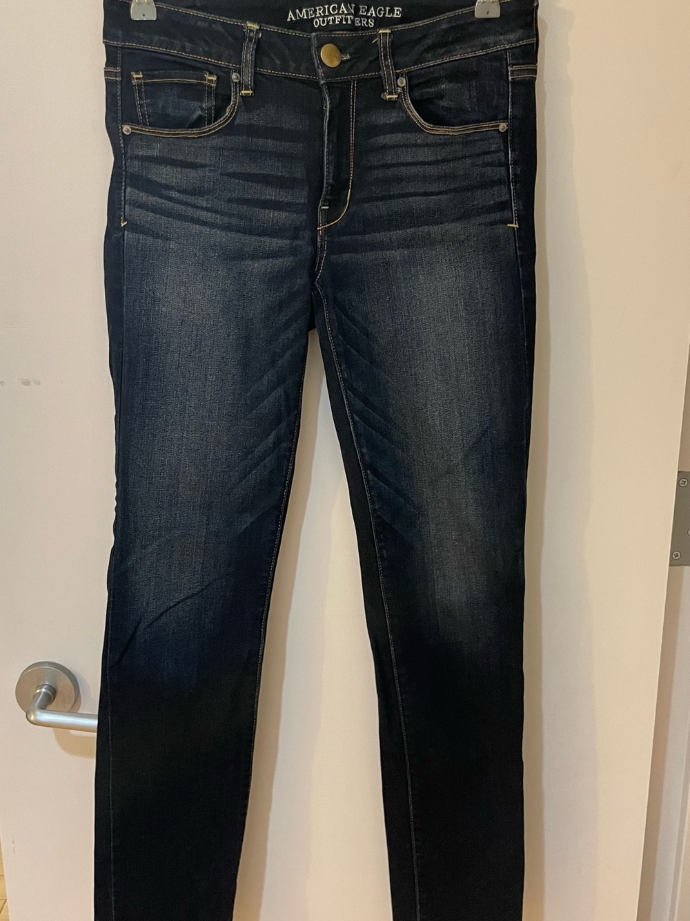American Eagle Outfitters Women's Dark Indigo Stretch Skinny Jeans